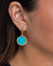 Load image into Gallery viewer, South Star Blue Hoop Earrings