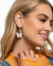 Load image into Gallery viewer, Melodic Mariposa White Earrings