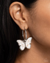 Load image into Gallery viewer, Melodic Mariposa White Earrings