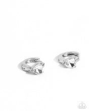 Load image into Gallery viewer, Tenuous Touch White Hinged Hoop Earrings