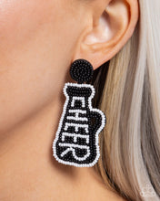 Load image into Gallery viewer, Cheer Captain Black Earrings