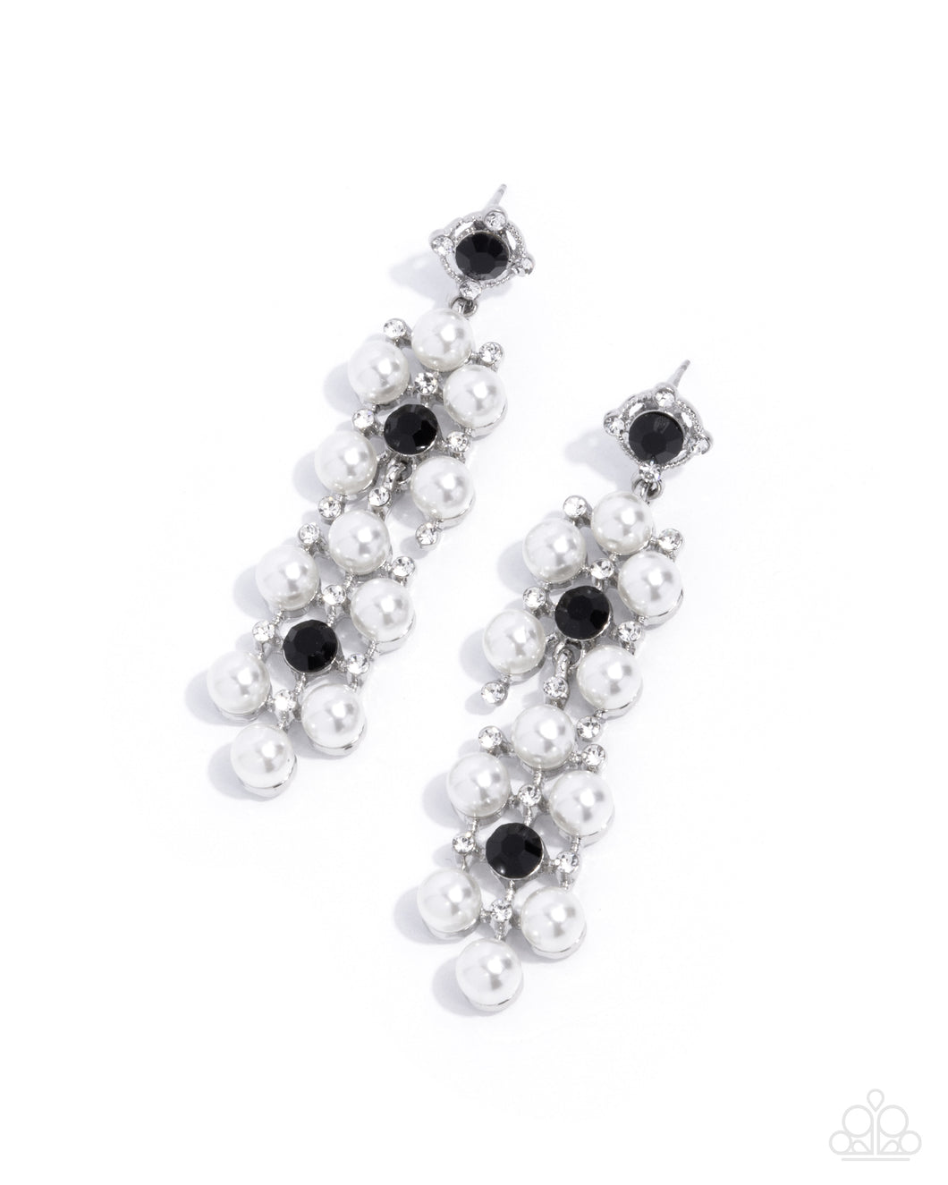 Bewitching Beacon Black Post Earring