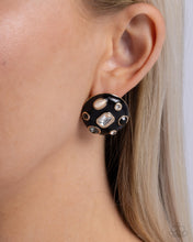 Load image into Gallery viewer, Polished Potential Black Post Earrings