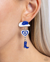 Load image into Gallery viewer, Swing Dance Delight Blue Earrings