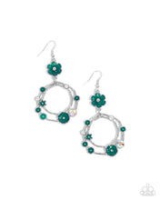 Load image into Gallery viewer, Wreathed Waikiki Green Earrings