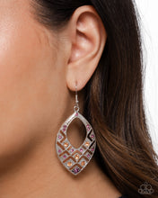 Load image into Gallery viewer, Glittery Gaze Purple Earrings