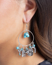 Load image into Gallery viewer, Western Whisper Blue Earrings