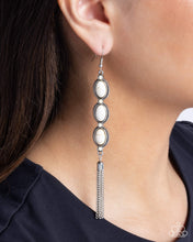 Load image into Gallery viewer, Fringe Fuel White Earrings
