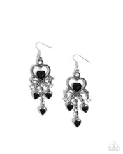 Load image into Gallery viewer, Compassionate Chandelier Black Earrings