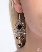 Load image into Gallery viewer, Compassionate Chandelier Black Earrings