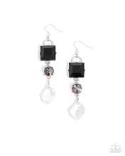 Load image into Gallery viewer, Alluring Assertion Black Earrings