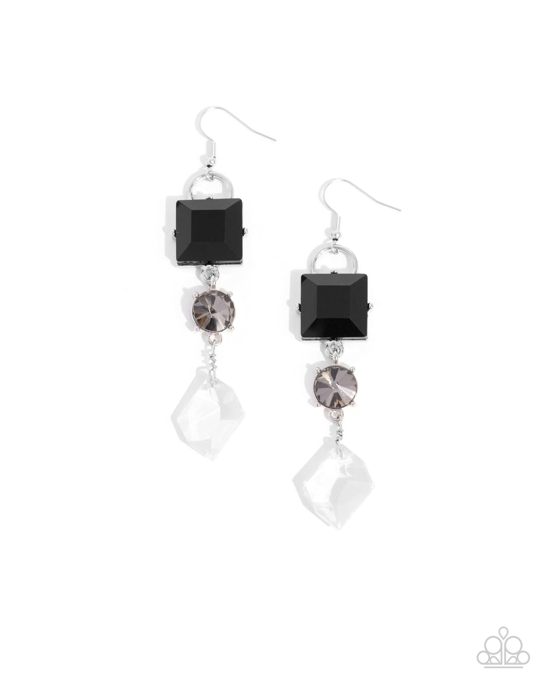 Alluring Assertion Black Earrings