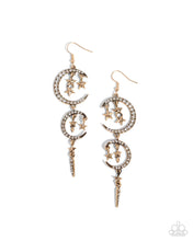 Load image into Gallery viewer, Celestial Cascade Gold Earrings