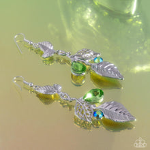 Load image into Gallery viewer, Descending Dazzle Green Earrings