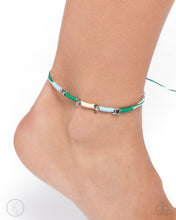 Load image into Gallery viewer, Turtle Task Multi/Blue Anklet
