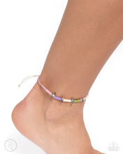 Load image into Gallery viewer, Turtle Task Multi/Purple Anklet