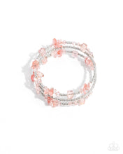 Load image into Gallery viewer, Seed Bead Scene Pink Coil Bracelet