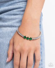 Load image into Gallery viewer, Pointed Production Green Coil Bracelet