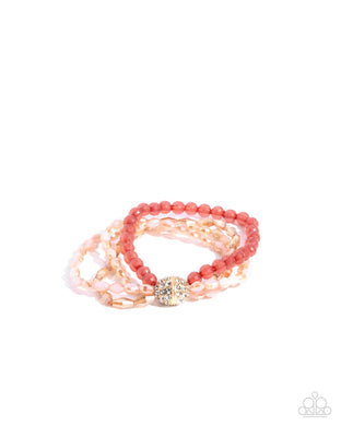 Beaded Boundary Pink Bracelet