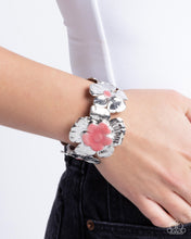 Load image into Gallery viewer, Floral Foundation Pink Cuff Bracelet