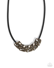 Load image into Gallery viewer, Sprig Shimmer Brass Necklace