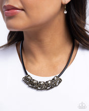 Load image into Gallery viewer, Sprig Shimmer Brass Necklace