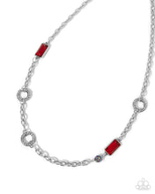 Load image into Gallery viewer, Effulgent Emeralds Red Necklace