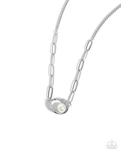 Load image into Gallery viewer, Tilted Tutor White Necklace