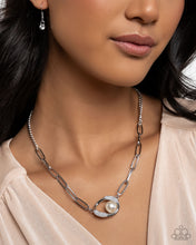 Load image into Gallery viewer, Tilted Tutor White Necklace