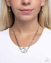 Load image into Gallery viewer, Tilted Tutor White Necklace