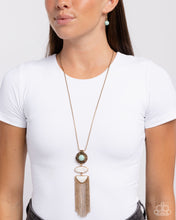 Load image into Gallery viewer, Textured Tourist Gold Necklace