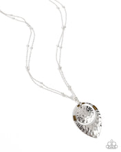 Load image into Gallery viewer, Hammered Hotline Silver Necklace