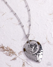 Load image into Gallery viewer, Hammered Hotline Silver Necklace