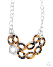Load image into Gallery viewer, Patterned Presto Brown Necklace