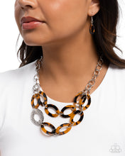 Load image into Gallery viewer, Patterned Presto Brown Necklace