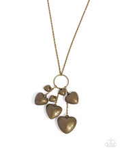 Load image into Gallery viewer, Heart Haul Brass Necklace