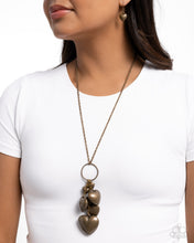Load image into Gallery viewer, Heart Haul Brass Necklace