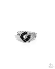 Load image into Gallery viewer, Tilted Travel Black Skinny Band Ring