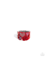 Load image into Gallery viewer, Honorable Hearts Red Ring