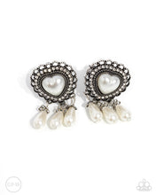 Load image into Gallery viewer, Sumptuous Story White Clip on Earrings