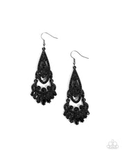 Load image into Gallery viewer, Opera Stage Black Earrings