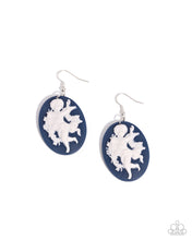 Load image into Gallery viewer, Vintage Verdict Blue Earrings