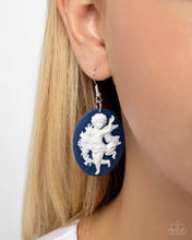 Load image into Gallery viewer, Vintage Verdict Blue Earrings