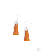 Load image into Gallery viewer, Marbled Marathon Brown Earrings