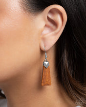 Load image into Gallery viewer, Marbled Marathon Brown Earrings