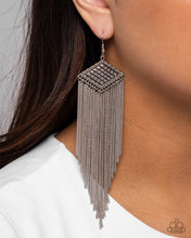 Load image into Gallery viewer, Forged Fringe Silver Earrings