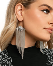 Load image into Gallery viewer, Forged Fringe Silver Earrings