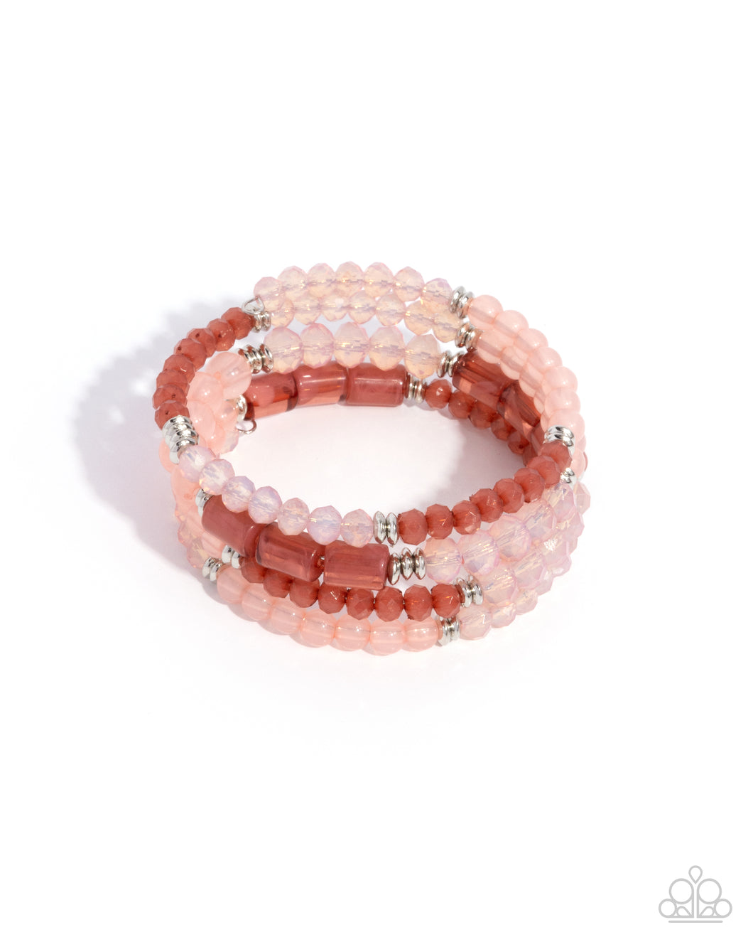 Defaced Dance Pink Coil Bracelet