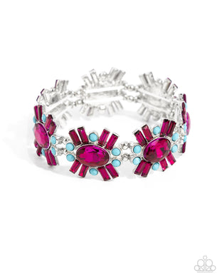Bewildering Bling Pink Bracelet