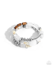 Load image into Gallery viewer, Feeling Alive White Coil Bracelet